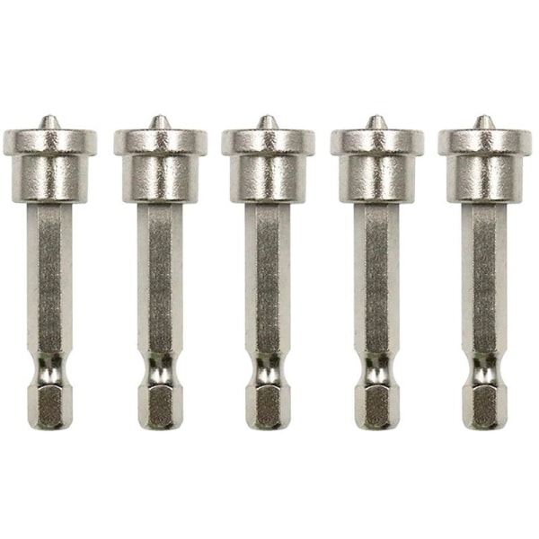 5 magnetiske posisjonerende skrutrekkerbits 6,35 mm sklisikker magnetisk ring skrutrekker magnetisk ring posisjonering (50 mm)