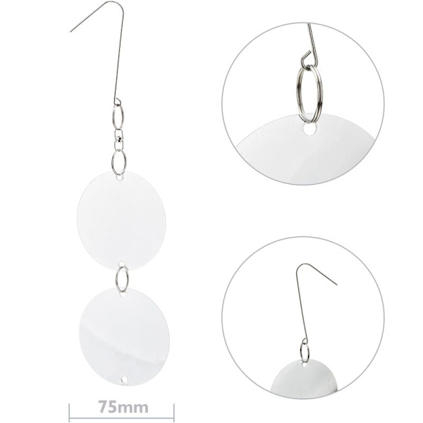 Reflekterande fågelskrämmor med skivor - 8-pack