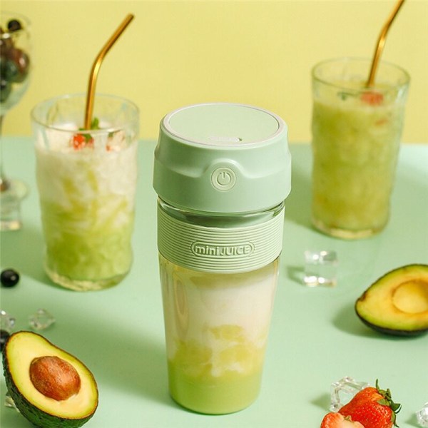 USB-laddningsbar mixer fruktjuicepress bärbar juicepresskopp mini elektrisk bärbar mixer snabb smoothie, is