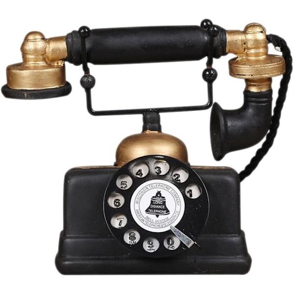 Industriel Loft Retro Model Fastnettelefon Roterende Håndværk Butiksindretning Cafe Stue Vindue Dekorationer Dekorationer Fotografi