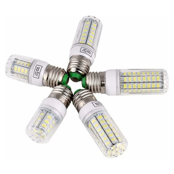 7 stycken LED-lampa LED-lampor 5730 SMD E27 220V Majslampa 24 36 48 56 69 72 96 LED Strålskydd Lampada LED Ljuslampa är riktigt cool