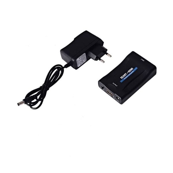 Promosjons-spenningsomformer - Scart til HDMI 1080P 60Hz Scart-adapter Plug and Play Analog til Digital Konverter Audio Video Box Adapter..