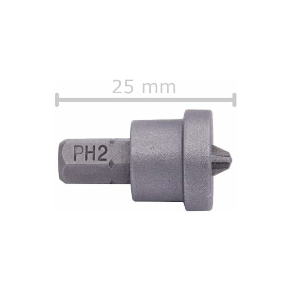 10 kappaleen ruuvisarja - Syvyysrajoitin 25 mm - Kipsilevylle