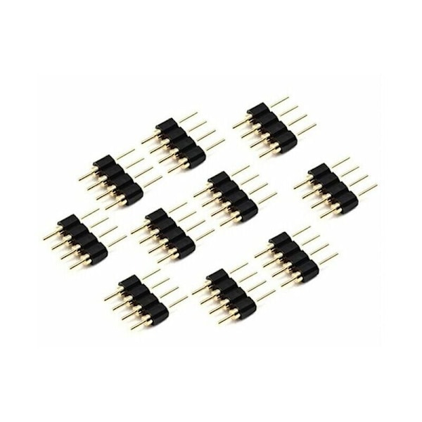 50 kpl 4-napainen RGB LED-nauha urosliitinsovitin 3528 5050 nauhavalolle