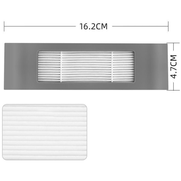 Hovedsidebørstefilter Udskiftningstilbehør til Deebot Ozmo 920, 950, T8, N8, T9 Serie Robotstøvsugere