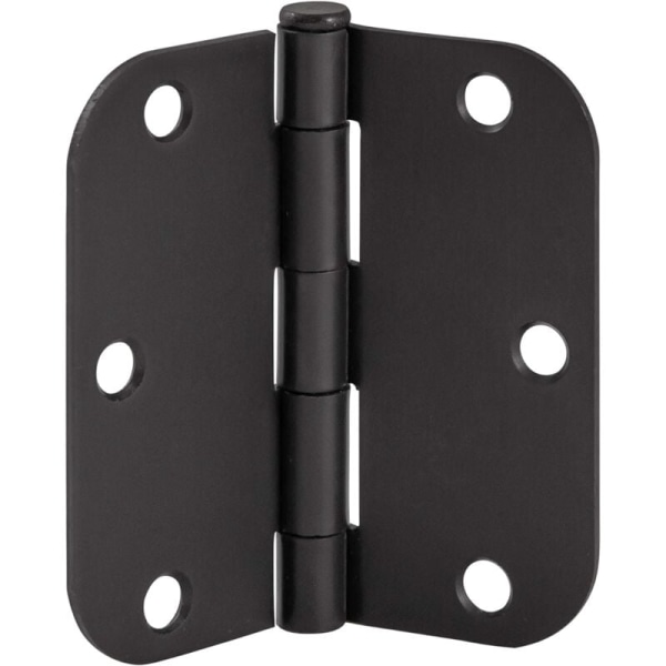 Door Hinges for Interior Doors, 3 Pack, 3-1/2 Inch x 3-1/2 Inch, Steel Door Hinge Hardware, Matte Black