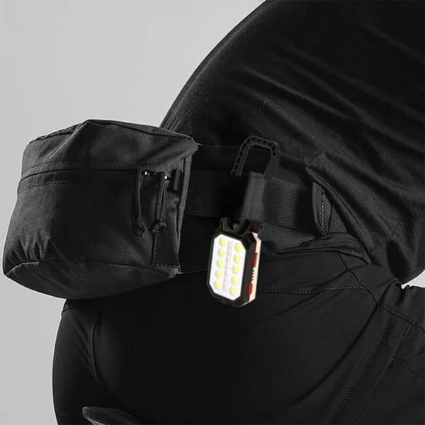 Cob arbeidslys USB-lading sammenleggbar utendørs campinglampe magnet vedlikeholdslys multifunksjonsbelysning lommelykt