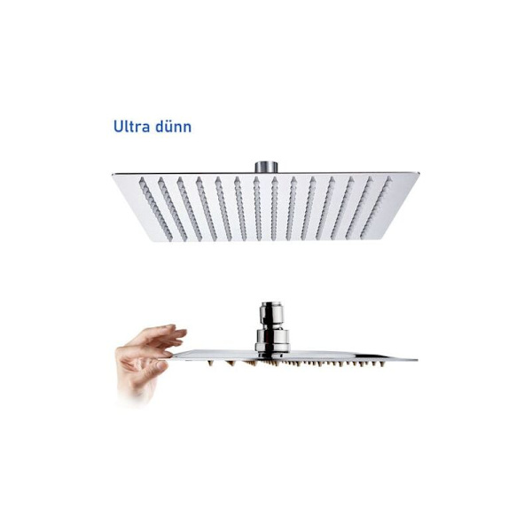 Bruseshower Brusehoved Rustfrit Stål Brusehoved Regnbruser Wellness Brusehoved V304 20cm