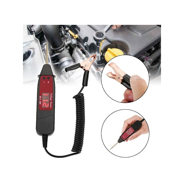 Auto digital LCD spændingstestpen Probe tester Lys 1 stk