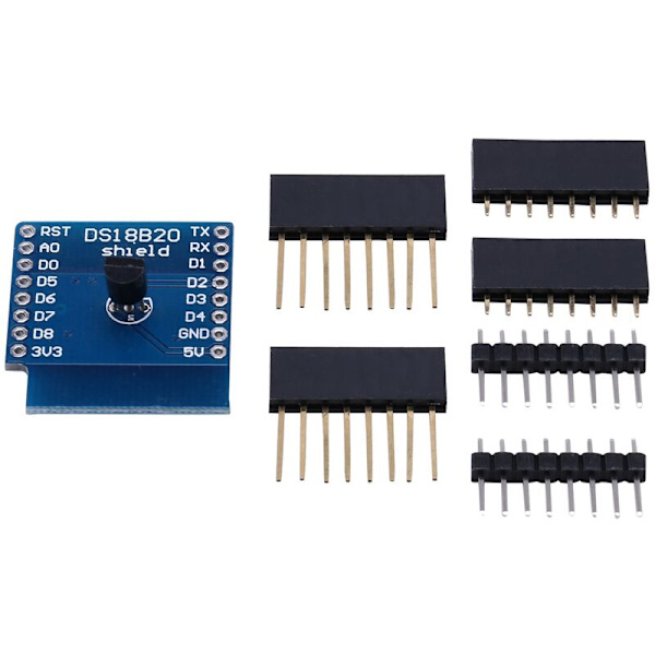 DS18B20 Temperatursensor Shield för Wemos Wemos Wifi expansionskort kompatibel med OTA