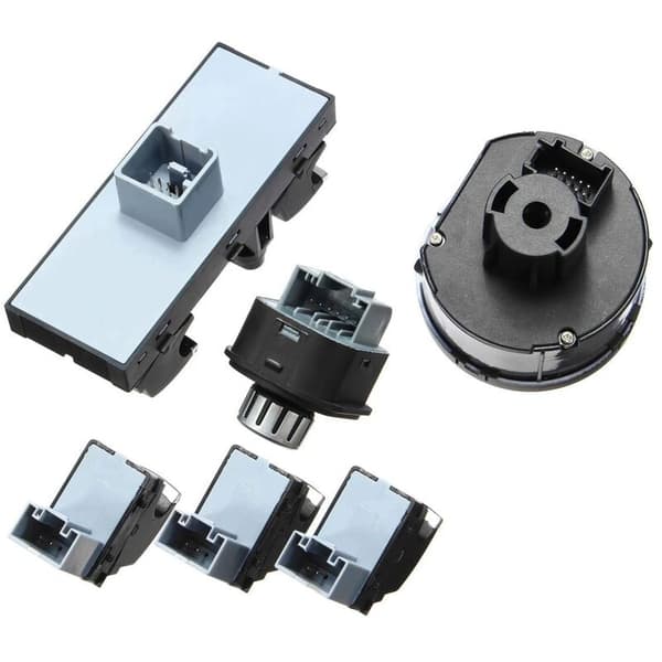 6 stk. frontlykt vindus speil bryter montering 5ND 959 565A 857 5ND941431B for Golf MK5 B6