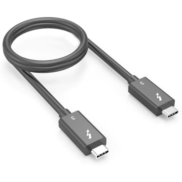 Kaapelin 3 40 Gbps 5A/100 W USB C -kaapeli 2,3 jalkaa (0,7 m) Ultra-datansiirto asemille, näytölle, tietojen tallennukseen, tietokoneelle