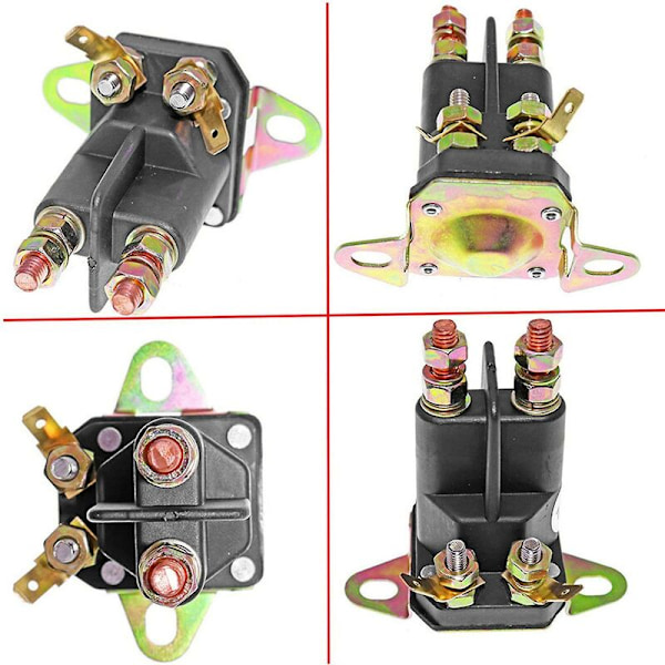 12V 3-polig Magnetisk Relä Passar för Gräsklippare Traktor 33-334 Bilmotor Magnetisk Relä