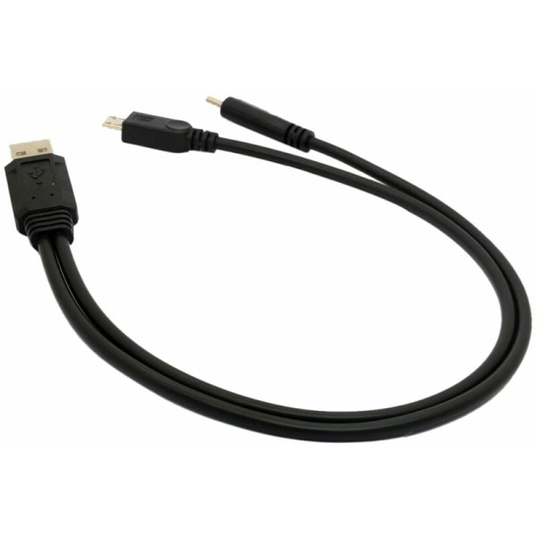 USB 2.0 1 Drag 2 Multiladdningskabel -USB Typ C