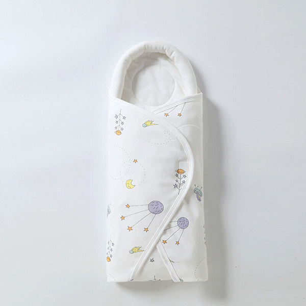 Fortykket efterårs- og vinterbabysovepose, vindtæt og varm babykramme, velcro baby anti-skip svøb sovepose