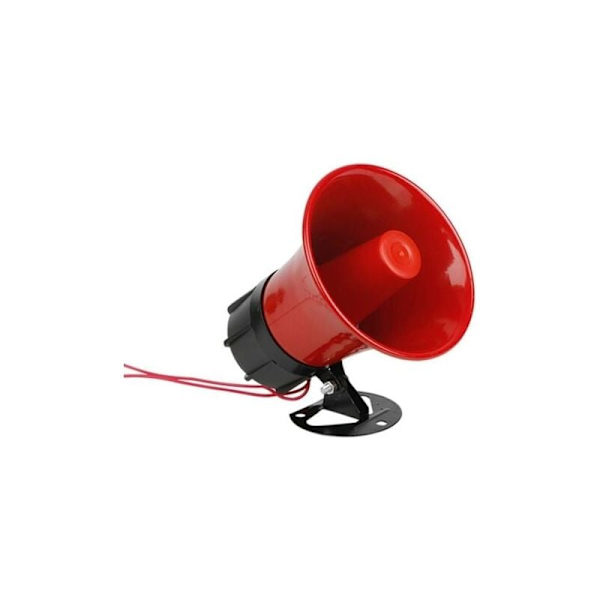 Siren Ljudgivare, 220V Hög Effekt 30W, 130 Decibel, Lång Räckvidd, Lätt att Använda, med Fäste för Hem Säkerhetslarmsystem