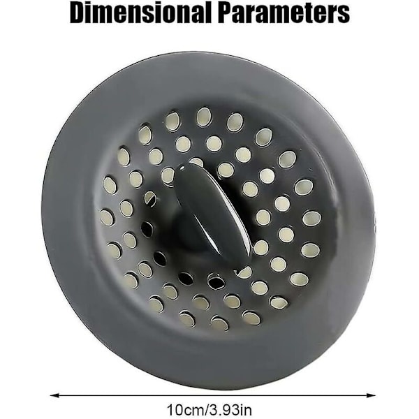 Köksho Strainer, 5-pack 2-i-1 Silikonskydd, för Badkar, Handfat, Kök, Badrum