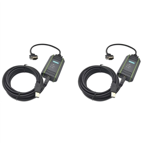 2X USB Programming Cable for S7-200/300/400 PLC RS485 Profibus MPI Communication Replace 6ES7972-0CB20-0XA0