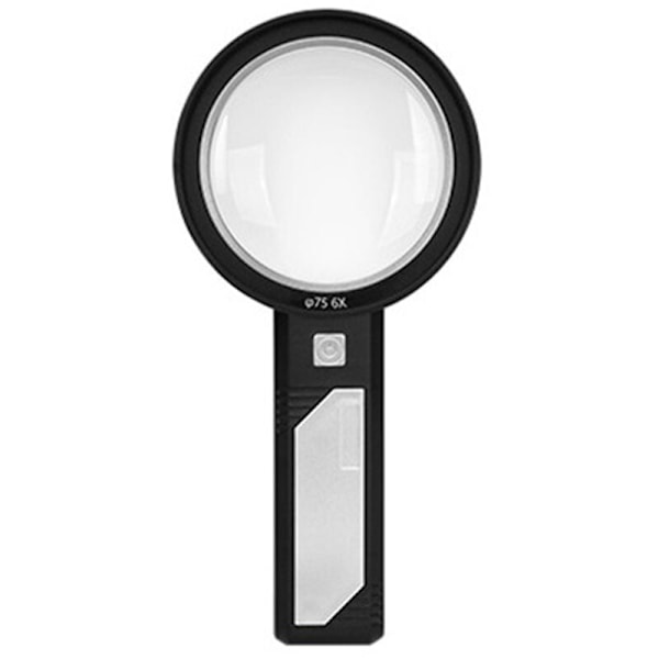 8LED håndholdt forstørrelsesglas USB genopladeligt forstørrelsesglas aftageligt optisk forstørrelsesglas belyst forstørrelsesglas B