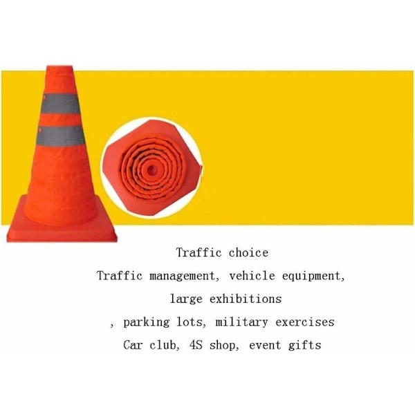 Keglekolonne Foldsammenklappelig Teleskopisk Parkeringssøjle Isbøtte Trafikkegle Foldsammenklappelige Trafiksignaler, Nødtrafikkegler Multifunktionelle Reflekterende Kegler
