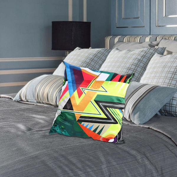 Kuddfodral Hus Soffa Dekoration Soffa Bil Geometrisk Kudde Motiv3 45x45cm
