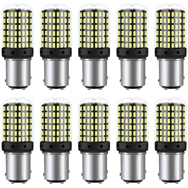 10 st 3014 144Smd Canbus 1157 BAY15D P21W 1156 BA15S BAU15S PY21W T20 7440 7443 W21W LED-bilblinkerslampor E