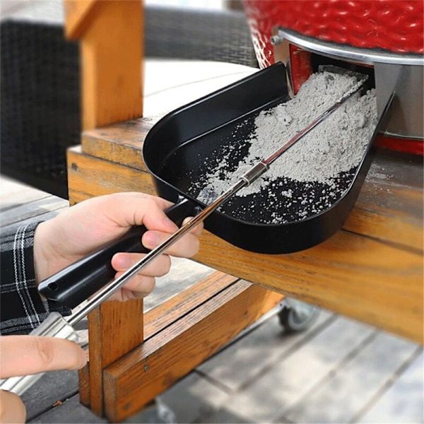 The Stainless Steel Wood Oven Rake Barbecue Ash Cleaning Tool Fits Charcoal