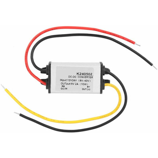 DC-DC 12V/24V til 5V 2A Step Down Converter Strømforsyningsmodul