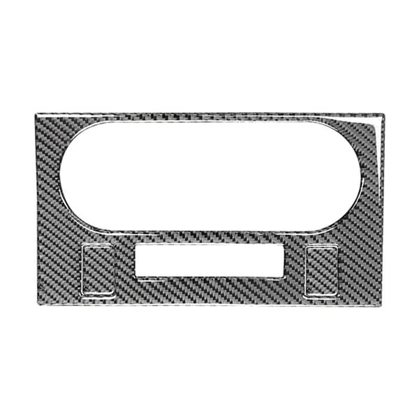 Til 2008-2014 Bil Tilbehør Mærkat Kulfiber Aircondition Panel Trim Cover, Sort