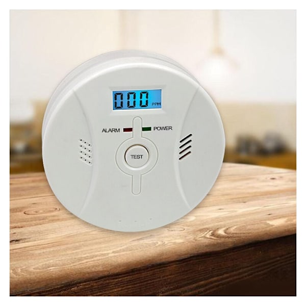 Koldioxidlarm med LCD-display CO-detektor Hög 85dB Alarm Koldioxiddetektor med koldioxidsensor Batteridriven