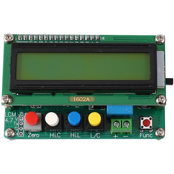 Lc100-a Digital LCD Högprecision Induktans Kapacitans L/C Meter Kondensatortestare Frekvens 1Pf-100Mf 1Uh-100H Lc100-a + Testklämma