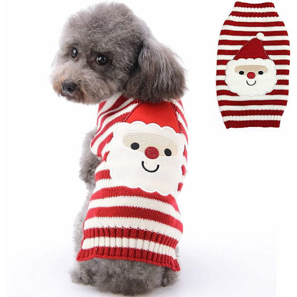 Lemmikki Koira Joulupaita (Santa Stripe) M-Fei Yu