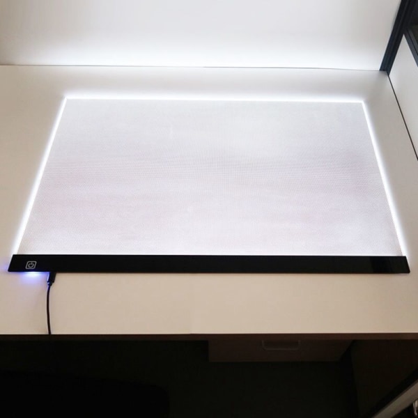 A4 Tre-nivåers dimbar LED-lysblokk Tegnebrett Pad Tracing Light Box Øyebeskyttelse Enklere for diamantmaleri