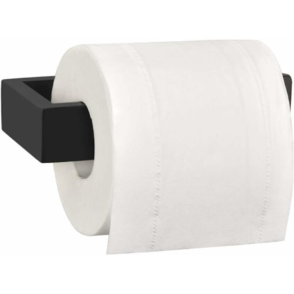 Toiletpapirholder i rustfrit stål 304 - Sort - Til badeværelse og køkken