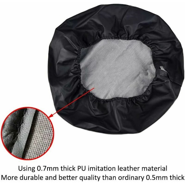 13 Tums Reservdäcksskydd Hjulskydd för Alla Diametrar (55cm-58cm/22-23) Bil PVC Vattentät Dammskyddande Skydd