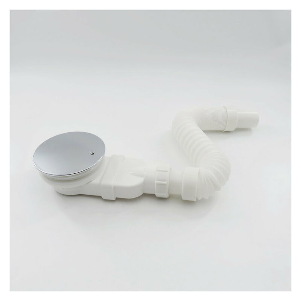 ABS Dome Extra-Flat Duschavlopp, vit（Avlopp）