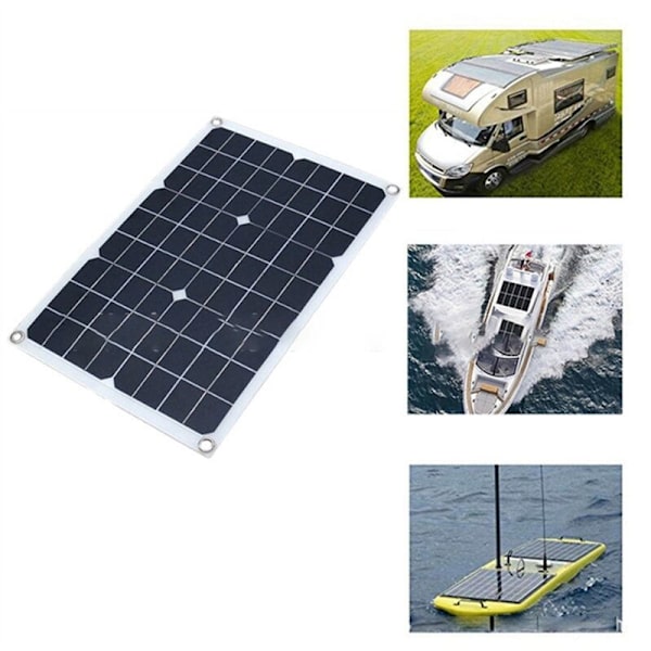 20W 18V Monokristallin Solpanel Bärbar Laddning Miljövänlig