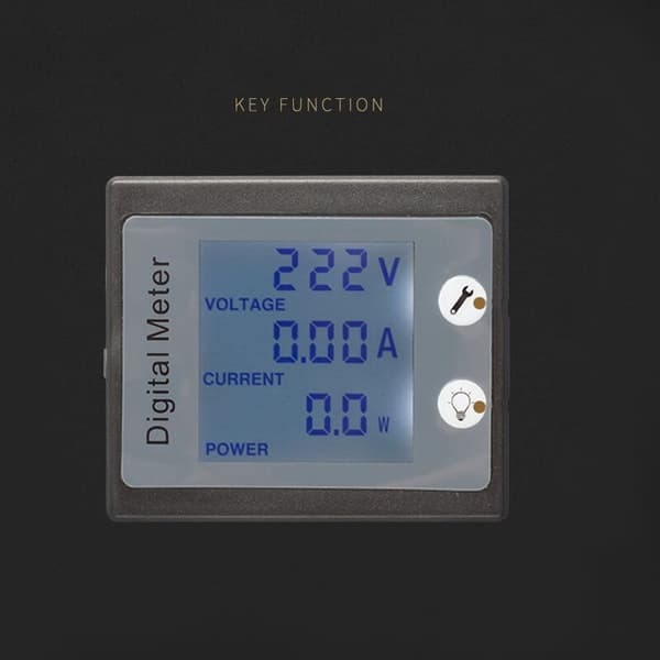 AC 80V-260V Digital Energimåler Spændingstester Amperemeter Voltmeter Transformer