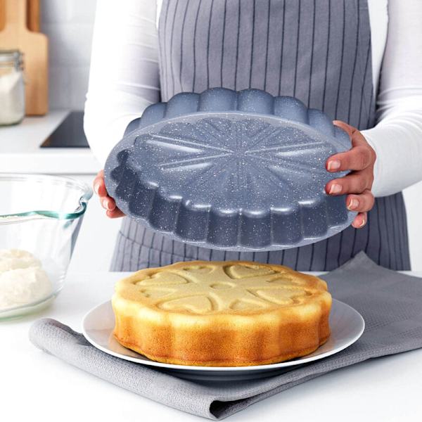 Tarttuva Charlotte-kakkuvuoka, 4-kerroksinen tarttumaton pinnoite, Valettu alumiini Ale 28cm
