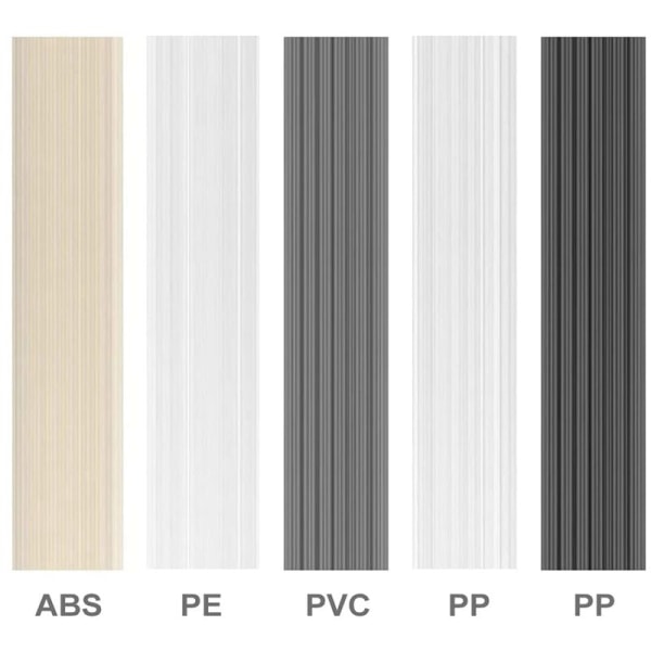 Plast sveisetråder 56 stykker - 7 typer sveiseplast (PP PU ABS PE PA PC) Oppvarming 2-i-1 plastsveiser sveising
