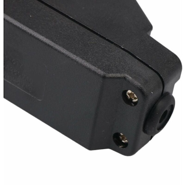 IP65-kytkin, sisäänrakennettu johtokytkin, vedenpitävä, musta, päälle/pois-kytkin, 30A 220V