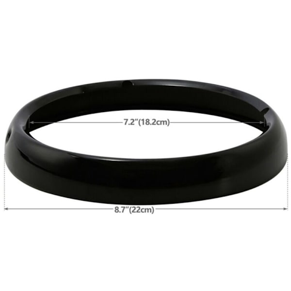 7 tommer sort motorcykel forlygte trim ring til Touring Street Glide Road King