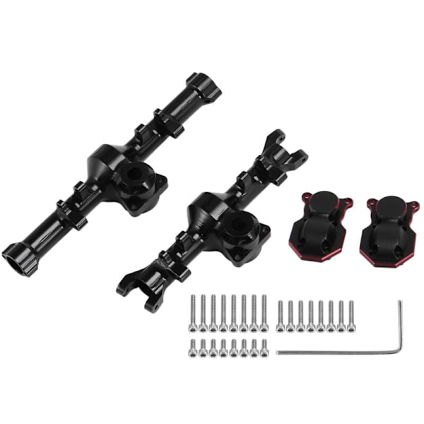 Metall akselhus og bakre differensialdeksel for Axial SCX24 90081 AXI00002 1/24 RC bil oppgraderingsdeler, 1