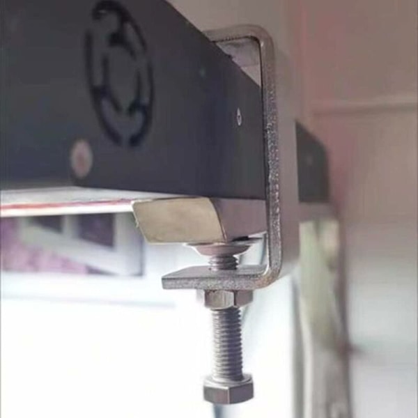 Robust Klämma i Rostfritt Stål, 2 Stycken C-Klämmor, 65mm Robust C-Klämma, Träbearbetningsklämma, för DIY Träbearbetning, Svetsning, Möbelsnickeri, Silver