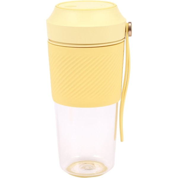 Elektrisk Juicer Elektrisk Bärbar Mini Grönsak Frukt Orange Juice Blender Cup För Flicka Utomhus-Gul