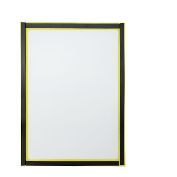 Magnetisk dokumentdisplaylomme i A5-format med gul fleksibel ramme