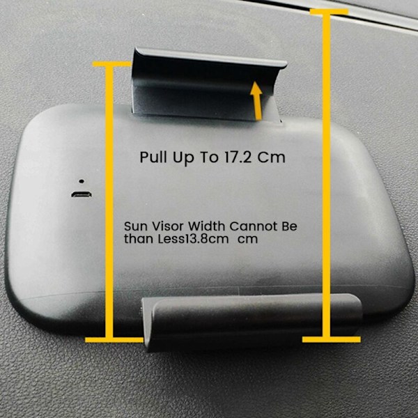 Universell bil solskydd spegel smink spegel set med LED-lampor inbyggt litiumbatteri uppladdningsbar touch sensor