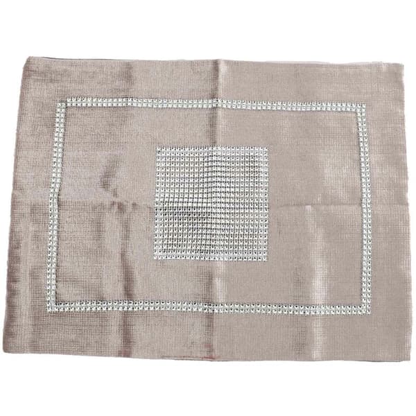 Kimaltelevat timanttipaikkamatot hääkoristeet Flanelli 30 x 40 cm Samppanja