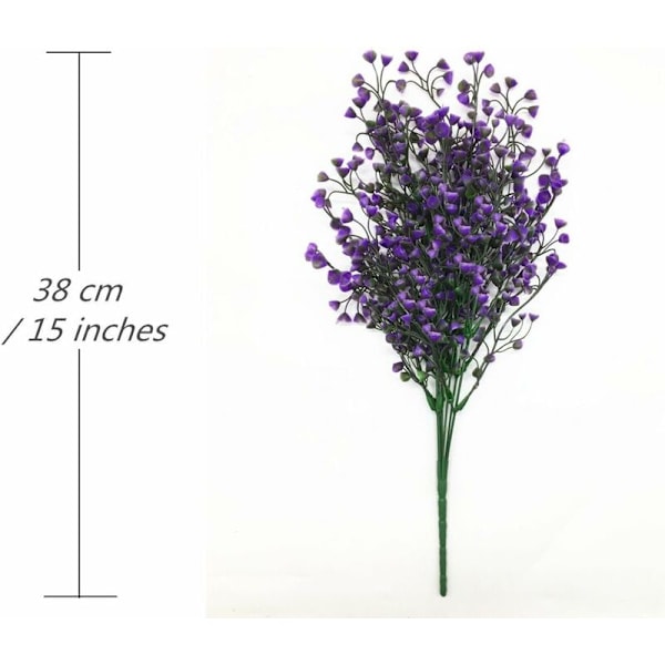 Konstgjorda Växter Buskar, Plastblommor Bröllop Inomhus Utomhus Hem Trädgård Veranda Kök Kontor Bord Mittstycken Arrangemang