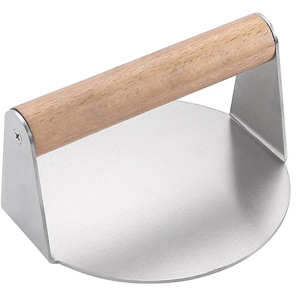Smash Burger Press för Griddle, Hamburger Press Patty Maker, Rostfritt Stål Köttplattningsverktyg, Burger Smasher för Matlagning